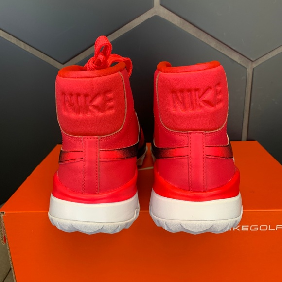 Womens Nike Blazer Golf Shoes Solar Red Black Shoe - Picture 4 of 5